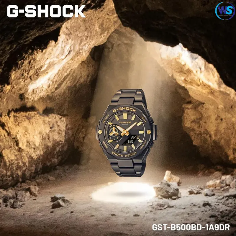 Casio G-Shock G-Steel Solar Black Men's Watch- GST-B500BD-1A9DR